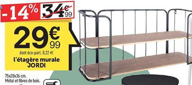l'étagère murale jordi