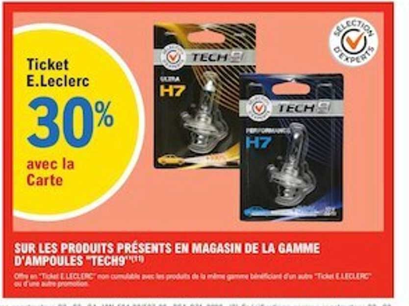la gamme d'ampoules "tech9"