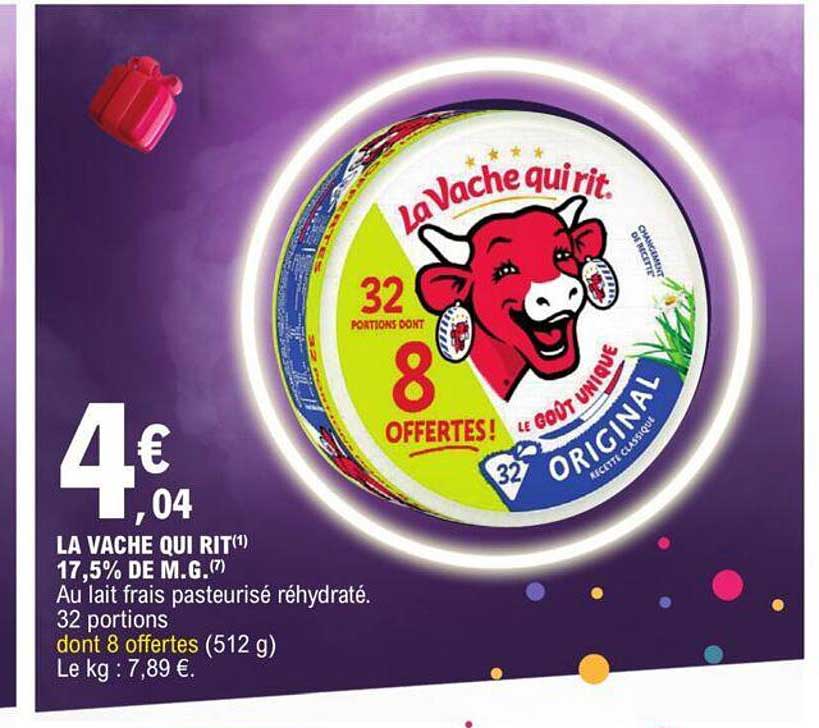 la vache qui rit 17,5% de m.g.