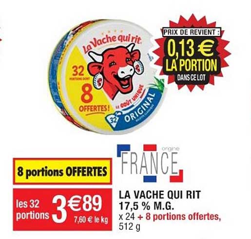 la vache qui rit 17,5% m.g.