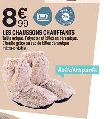 les chaussons chauffants