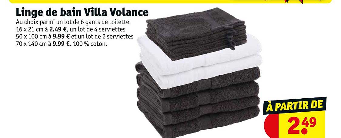 linge de bain villa volance