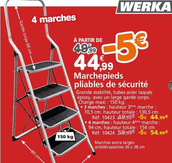marchepieds pliables de sécurité