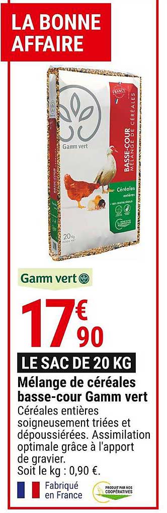 mélange de céréales basse-cour gamm vert