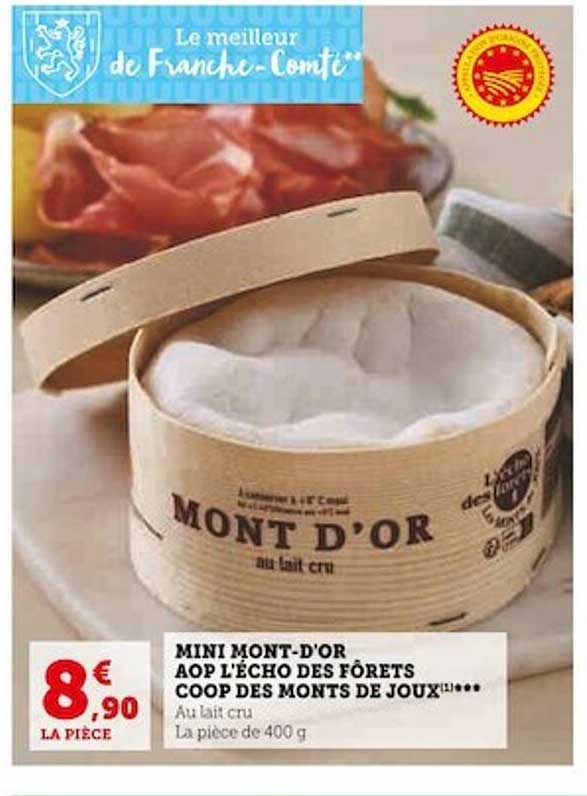 mini mont-d'or aop l'écho des fôrets coop des monts de joux