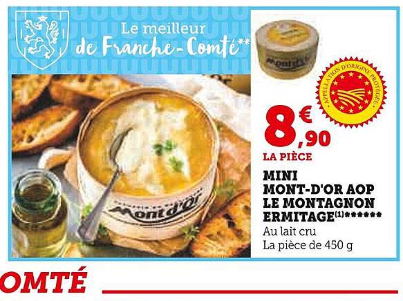 mini mont-d'or aop le montagnon ermitage