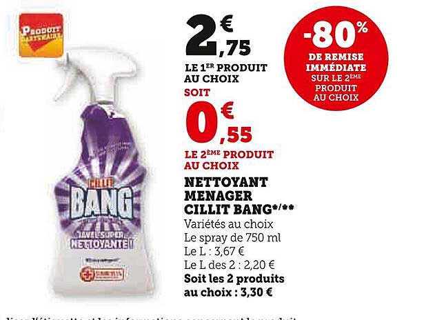 nettoyant ménager cillit bang