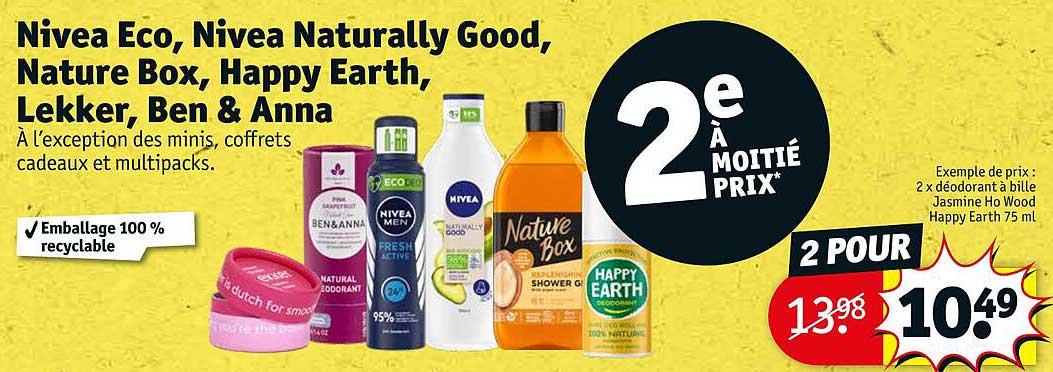 nivea eco, nivea naturally good, nature box, happy earth, lekker, ben & anna