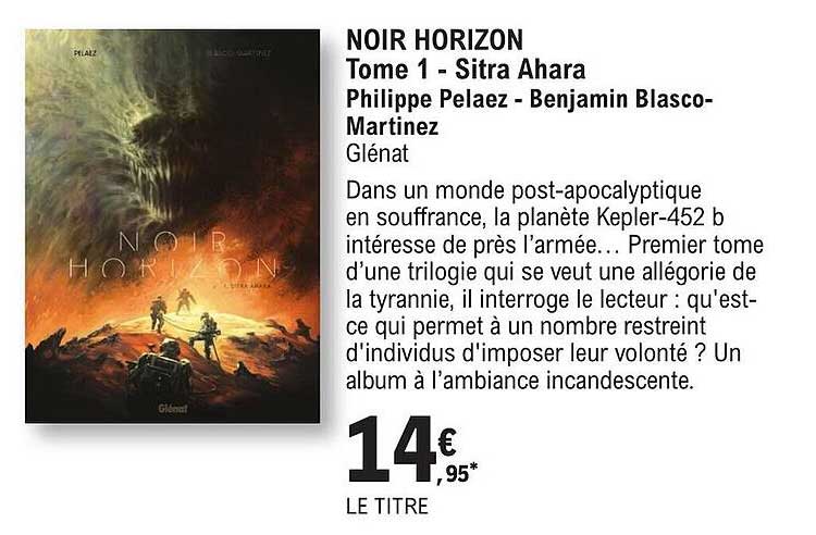 noir horizon tome 1 - sigtra ahara philippe pelaez - benjamin blasco-martinez glénat