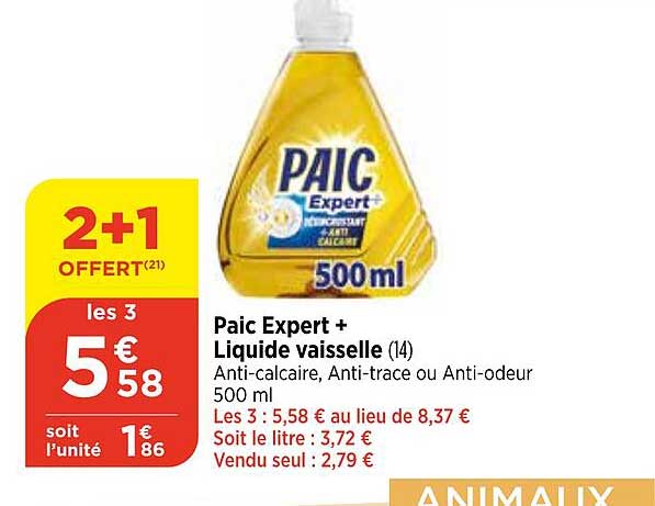 Paic Expert + Liquide Vaisselle