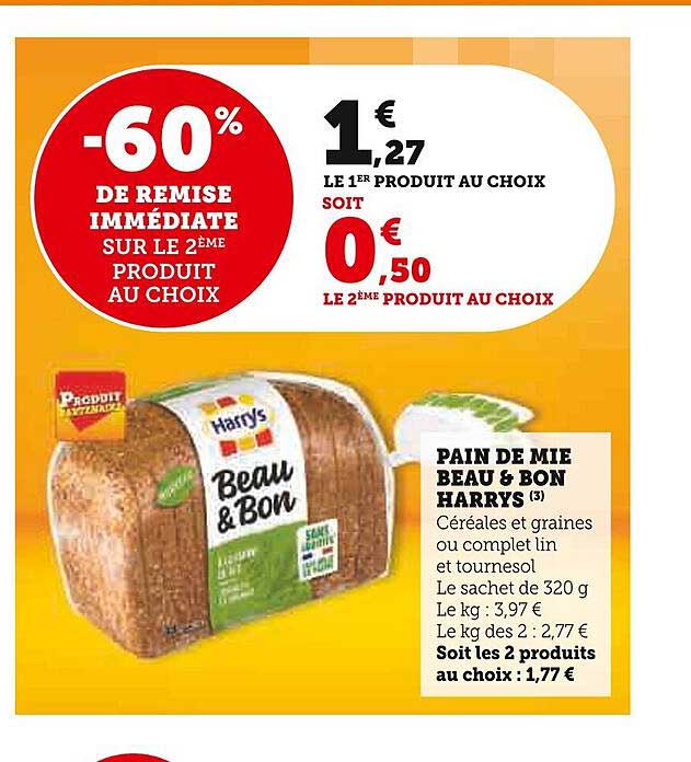 pain de mie beau & bon harrys