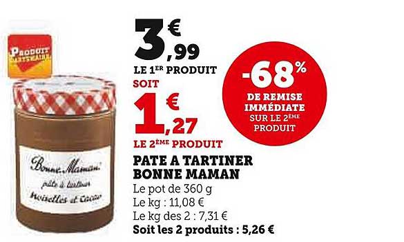 pâte a tartiner bonne maman