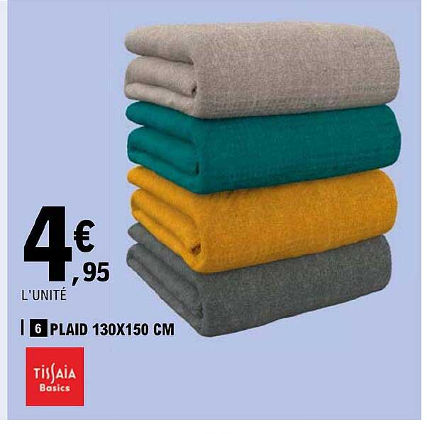Plaid 130 X 150 Cm Tissaia Basics