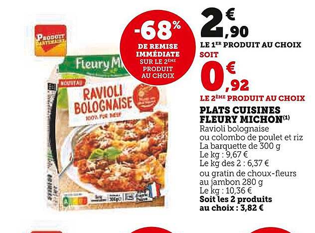 plats cuisines fleury michon