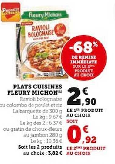 Plats Cuisines Fleury Michon