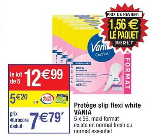 protège slip flexi white vania