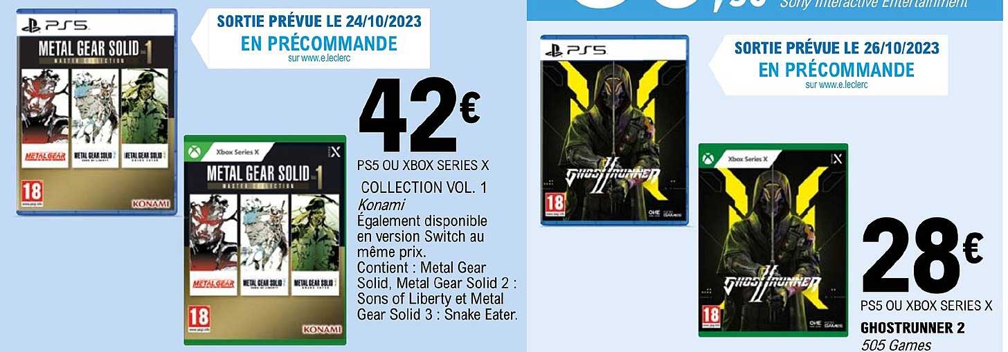 ps5 ou xbox series x konami ps5 ou xbox series x ghostrunner 2