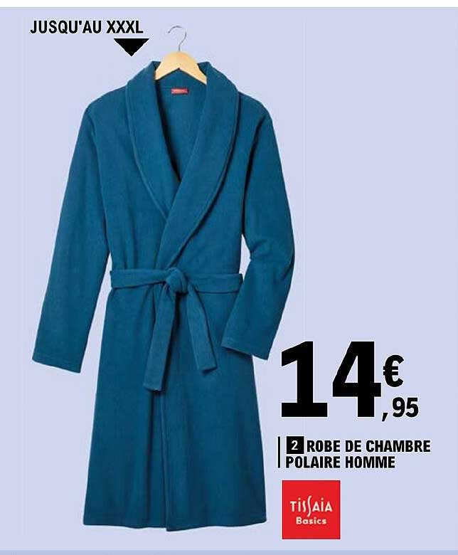 Robe De Chambre Polaire Homme Tissaia Basics