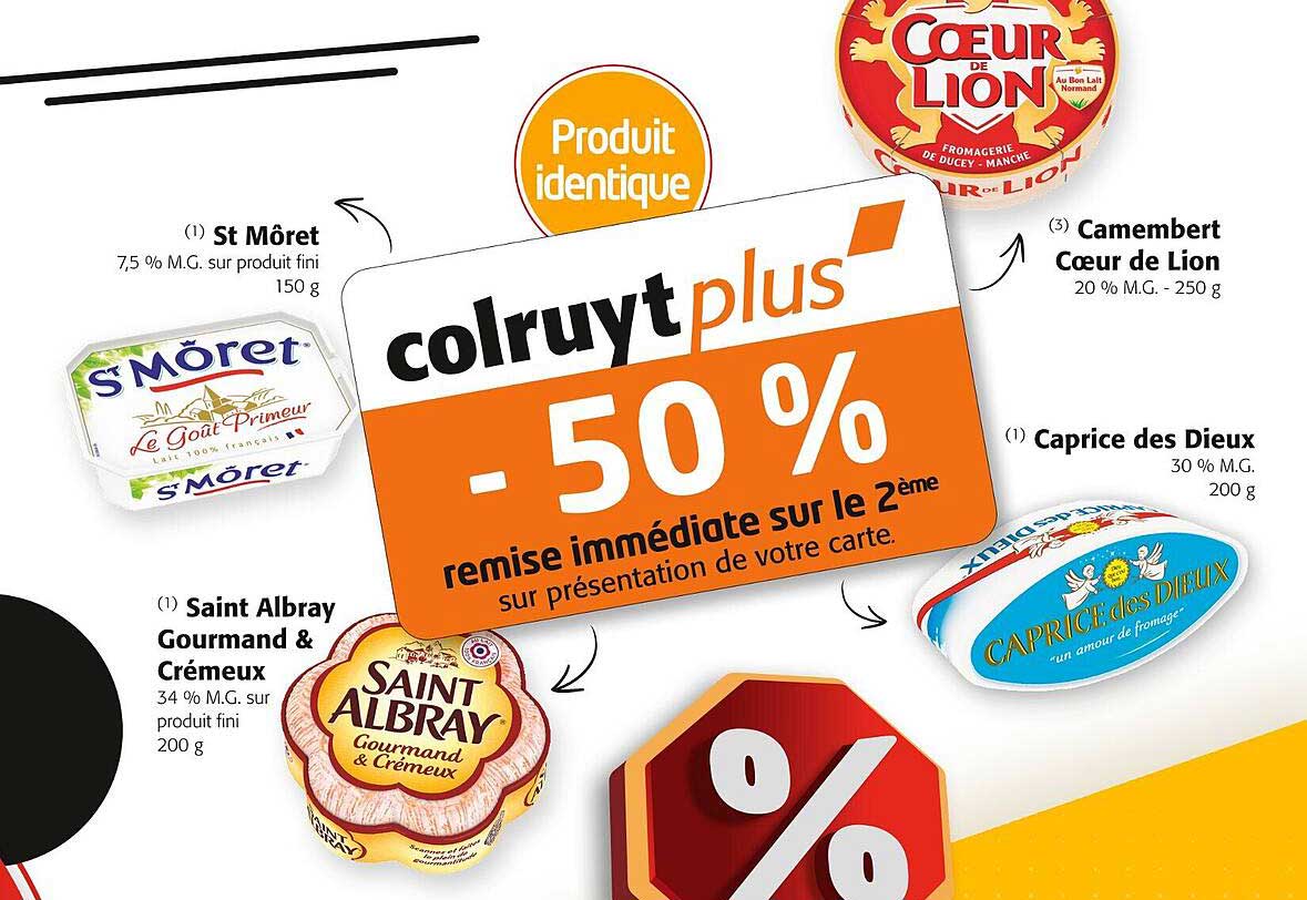 saint albray gourmand & crémeux, st môret, camembert cœur de lion, caprice des dieux