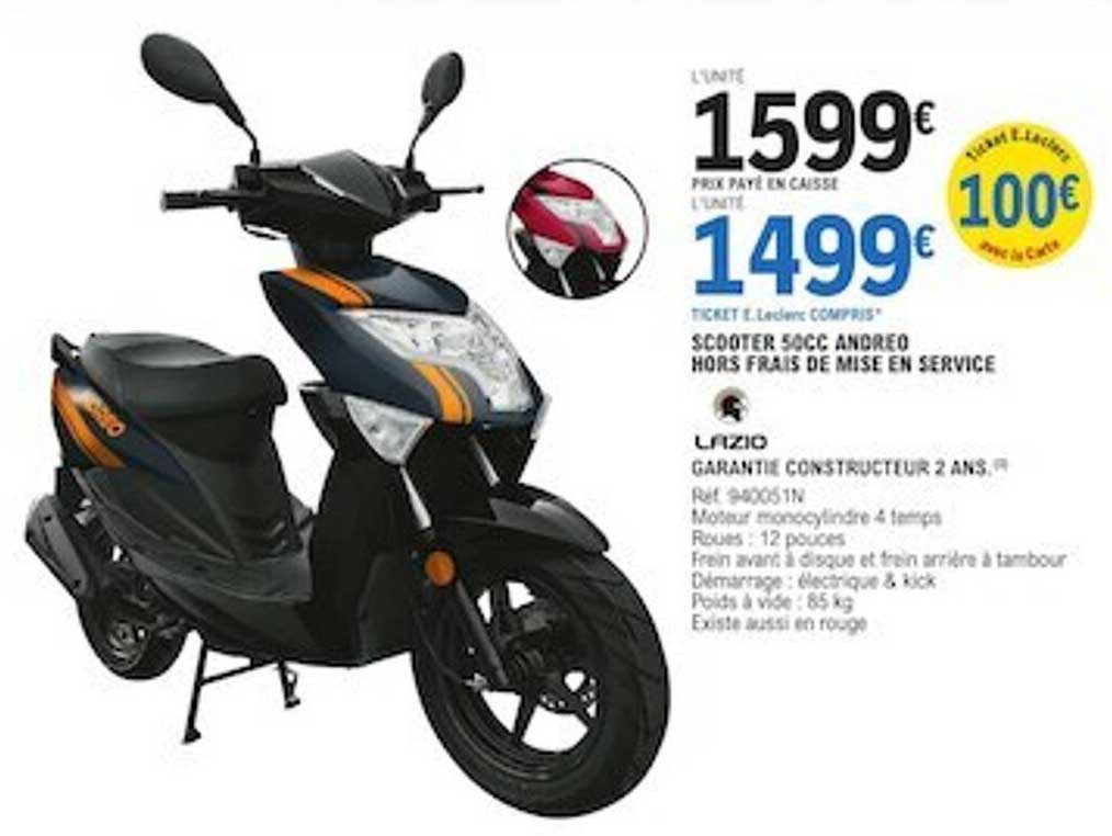 scooter 50cc andreo hors frais de mise en service