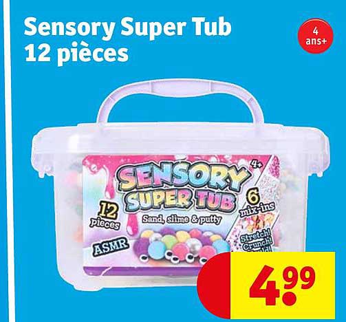 sensory super tub 12 pièces