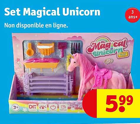 set magical unicorn