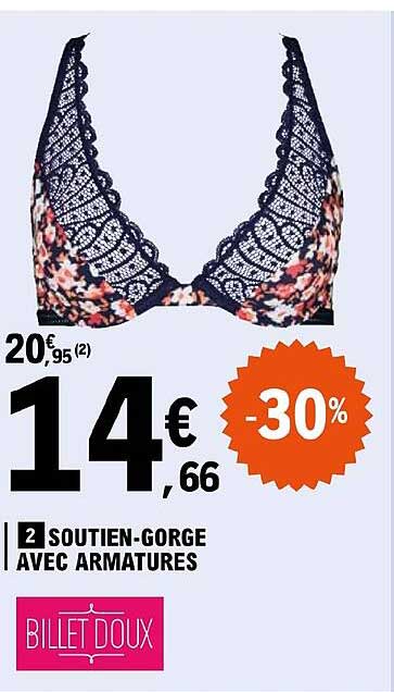 soutien-gorge avec armatures billet doux