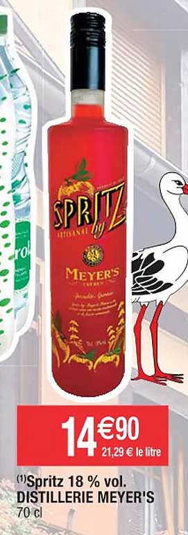 spritz 18% vol. distillerie meyer's