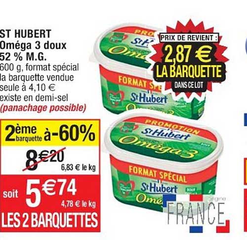 st hubert oméga 3 doux 52% m.g.