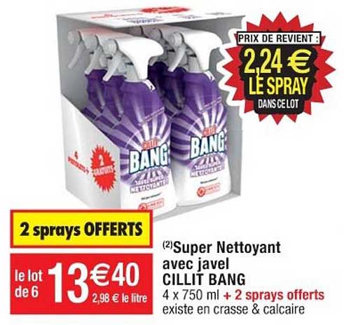 Super Nettoyant Avec Javel Cillit Bang
