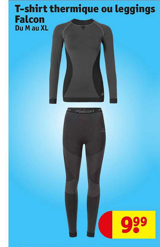 t-shirt thermique ou leggings falcon