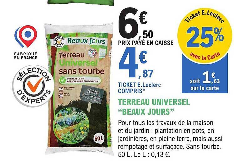 terreau universel "beaux jours"