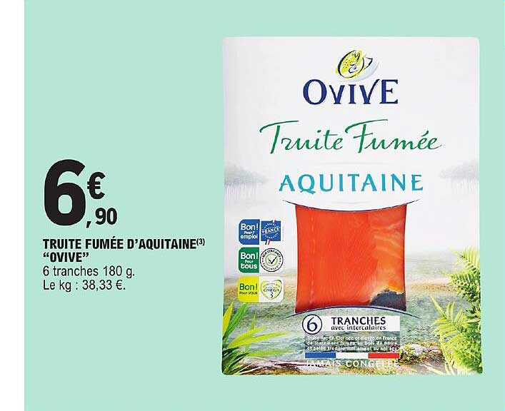 truite fumée d'aquitaine "ovive"