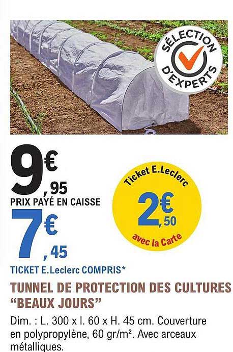 Tunnel De Protection Des Cultures "beaux Jours"