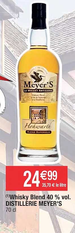 whisky blend 40% vol. distillerie meyer's