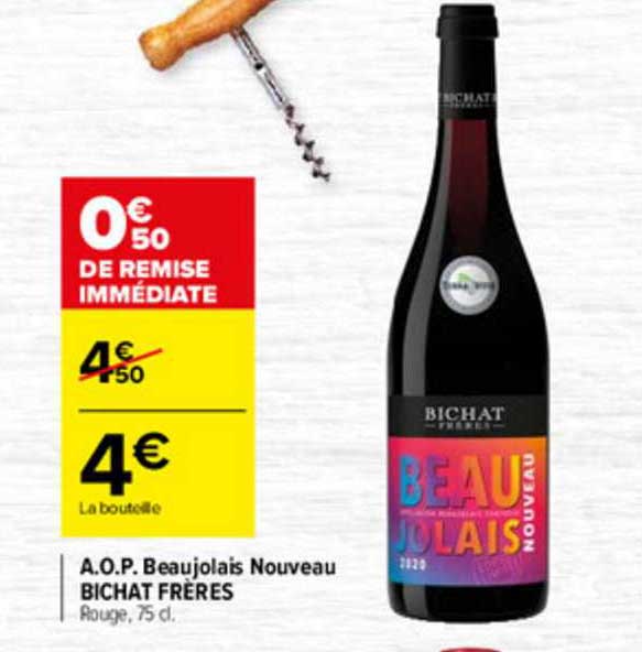 a.o.p. beaujolais nouveau bichat frères