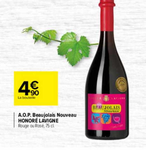 a.o.p. beaujolais nouveau honoré lavigne