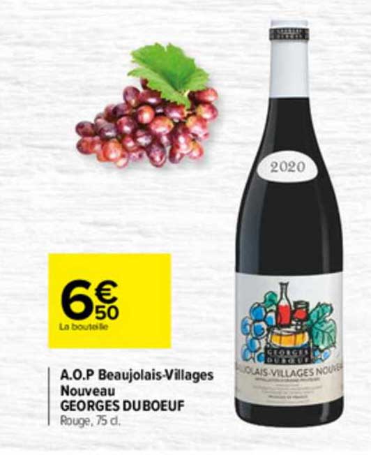 a.o.p. beaujolais-villages nouveau georges duboeuf