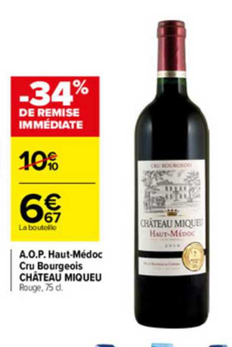 a.o.p. haut-médoc cru bourgeois château miqueu