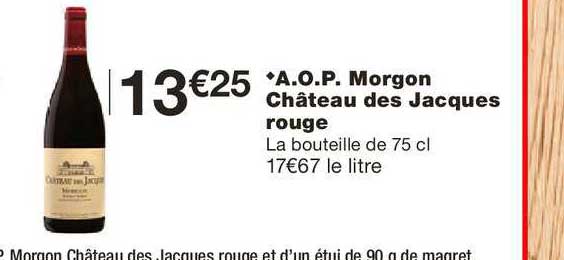 a.o.p. morgon château des jacques rouge