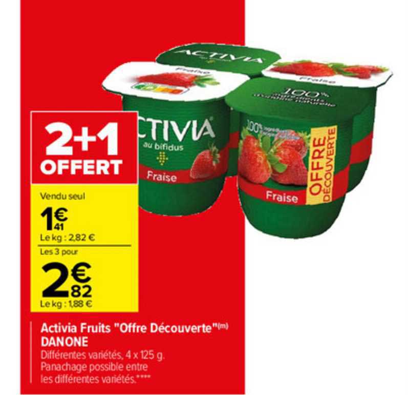 Activia Fruits "offre Découverte" Danone