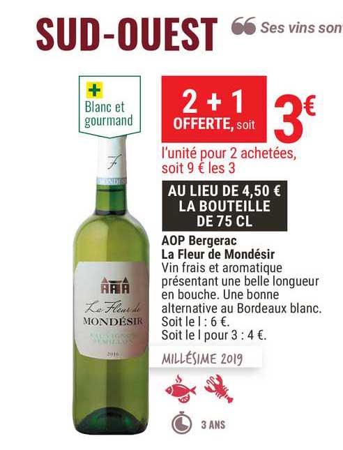 aop bergerac la fleur de mondésir