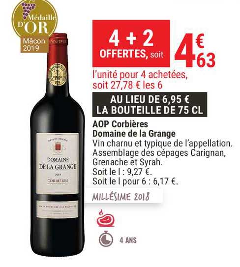 aop corbières domaine de la grange