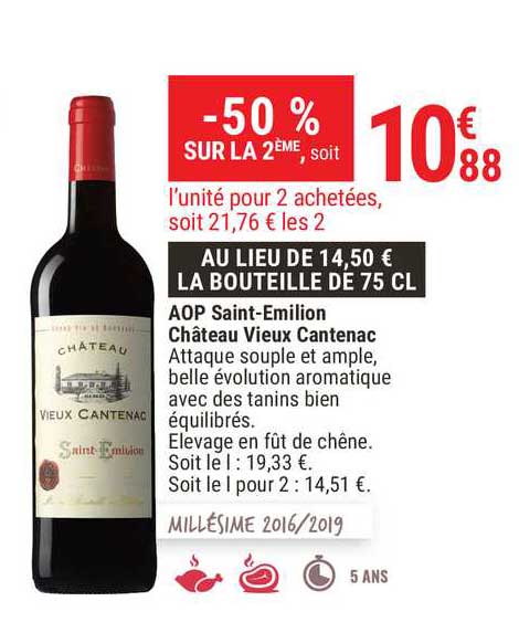 aop saint emilion château vieux cantenac