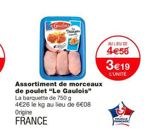 Assortiment De Morceaux De Poulet "le Gaulois"