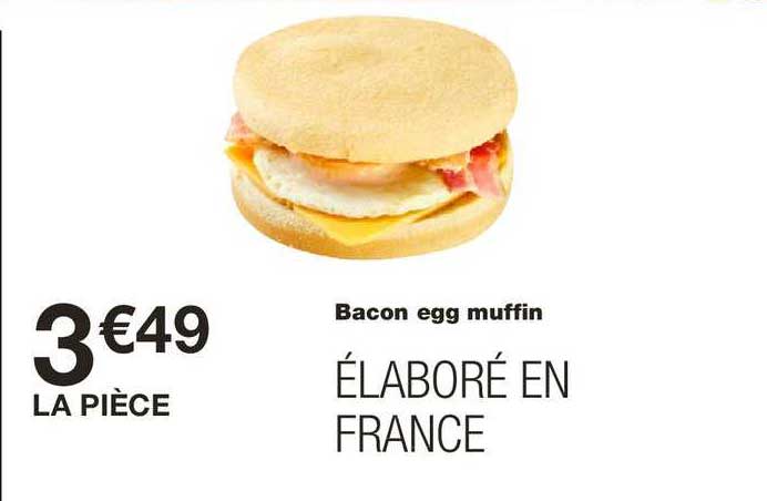 bacon egg muffin