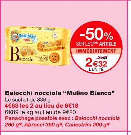 baiocchi nocciola "mulino bianco"