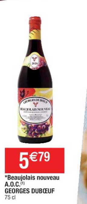 beaujolais nouveau a.o.c. georges duboeuf