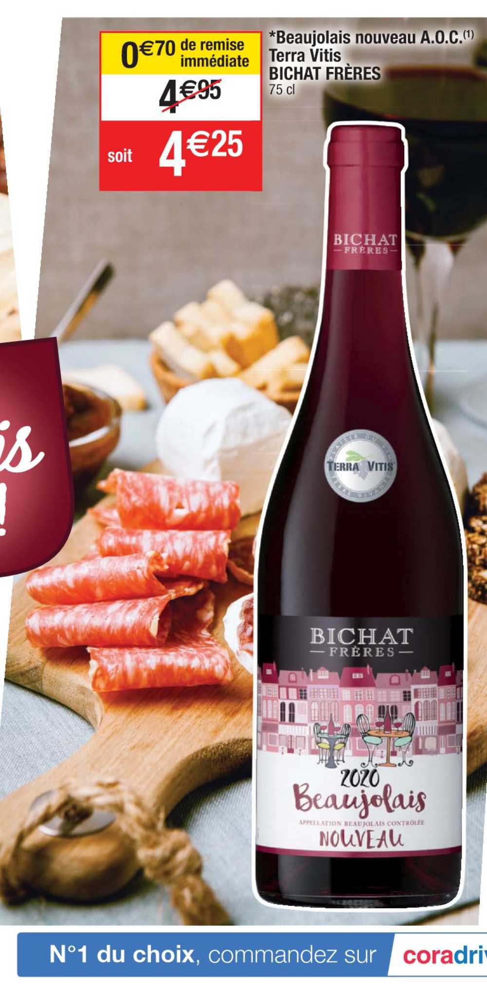 beaujolais nouveau a.o.c. terra vitis bichat frères