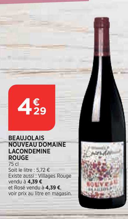 beaujolais nouveau domaine lancodemine rouge